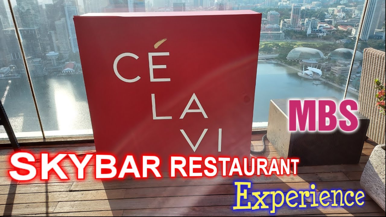 EXPERIENCE CELAVI | SKYBAR RESTAURANT | MARINA BAY SAND