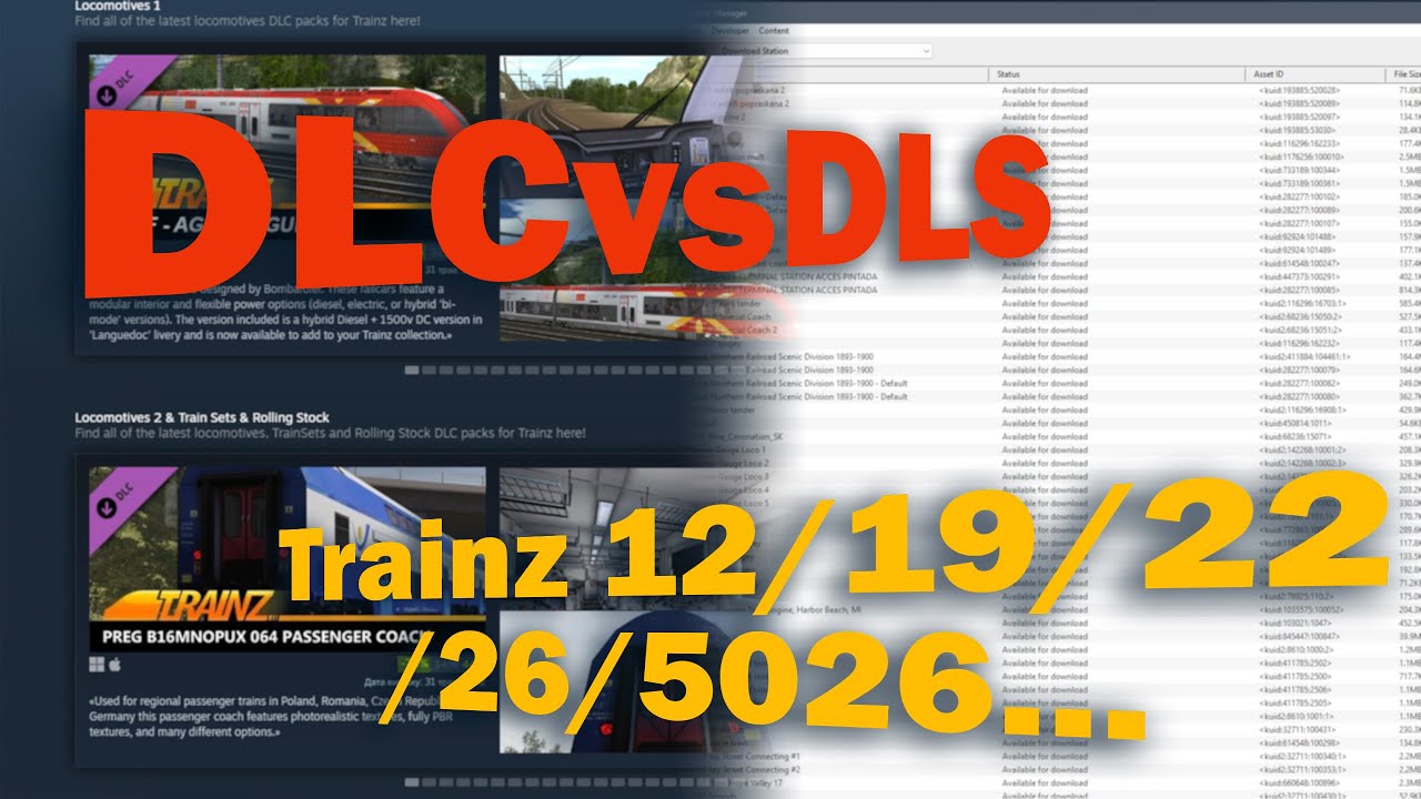 Різниця між DLC та DLS в Trainz