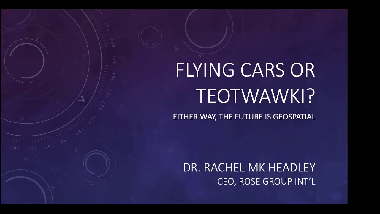 Flying Cars or TEOWAWKI Rache Headly