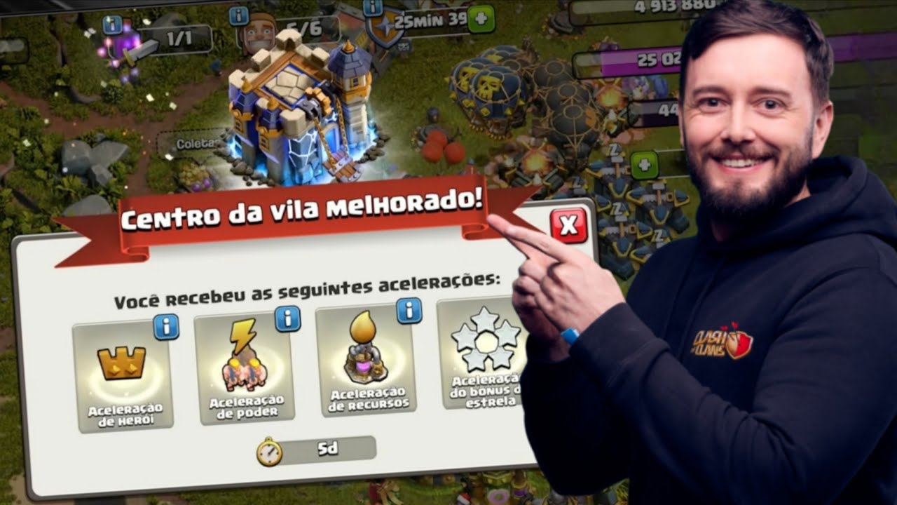 UPEI MINHA PRINCIPAL PRO CV18 NO CLASH OF CLANS !
