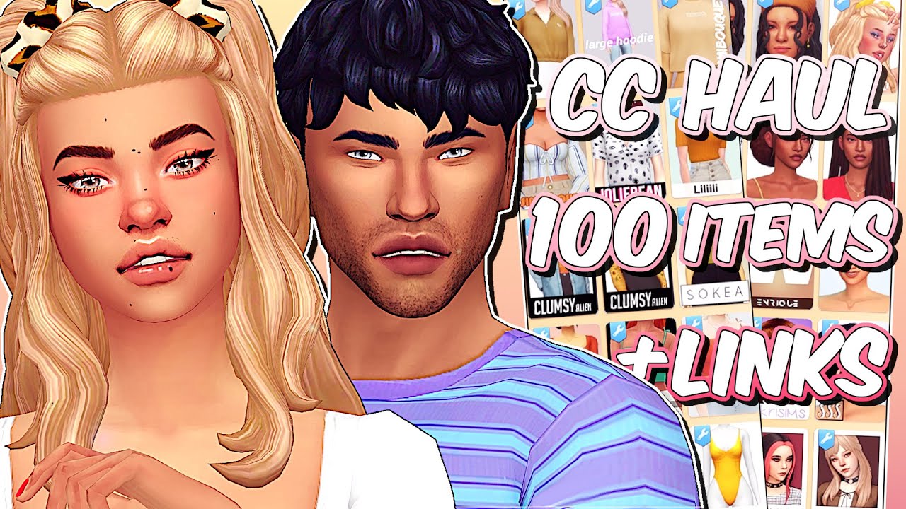 The Sims 4 | MAXIS MATCH CC HAUL #2 🌿  MALE & FEMALE HAIRS, CLOTHING, PRESETS & more.. | + CC Links