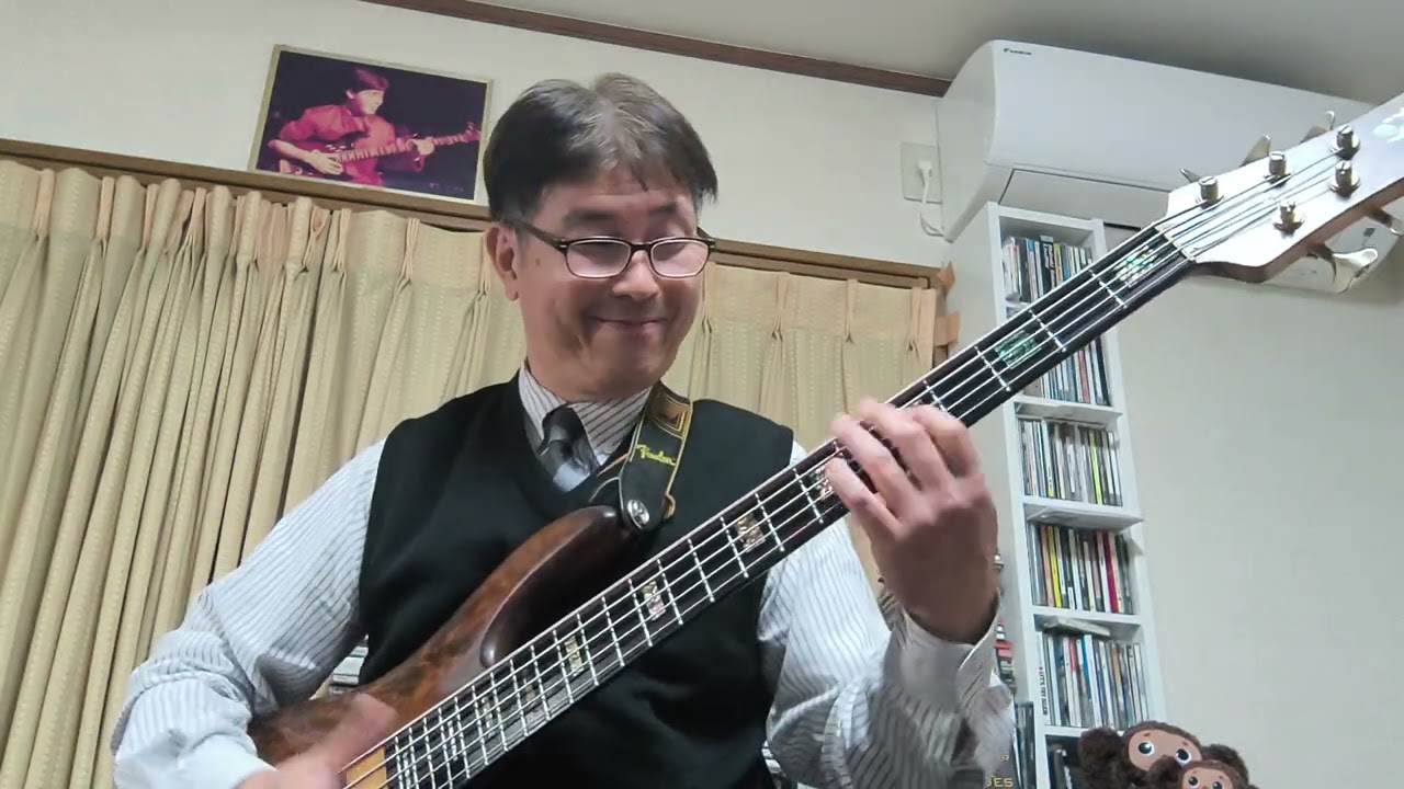 SMILE　AGAIN　桜井哲夫さん ⑨#basscover #ベース弾いてみた 1981年10月 CASIOPEA 　CROSS POINT　1曲目#casiopea　#jazzfusion