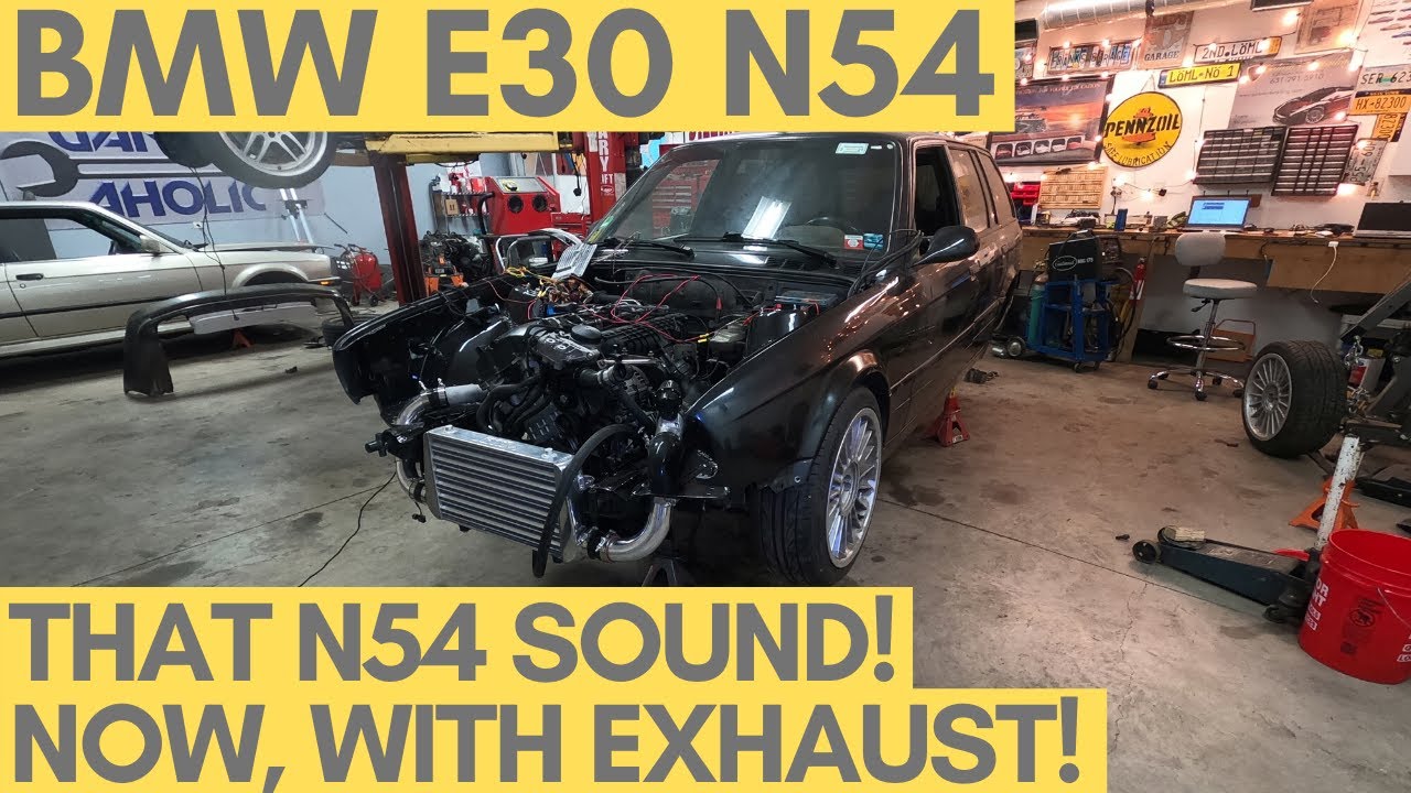 Part 31: E30 N54 Exhaust Done!!   But How Does It Sound And What's Wrong With The Idle!?!?