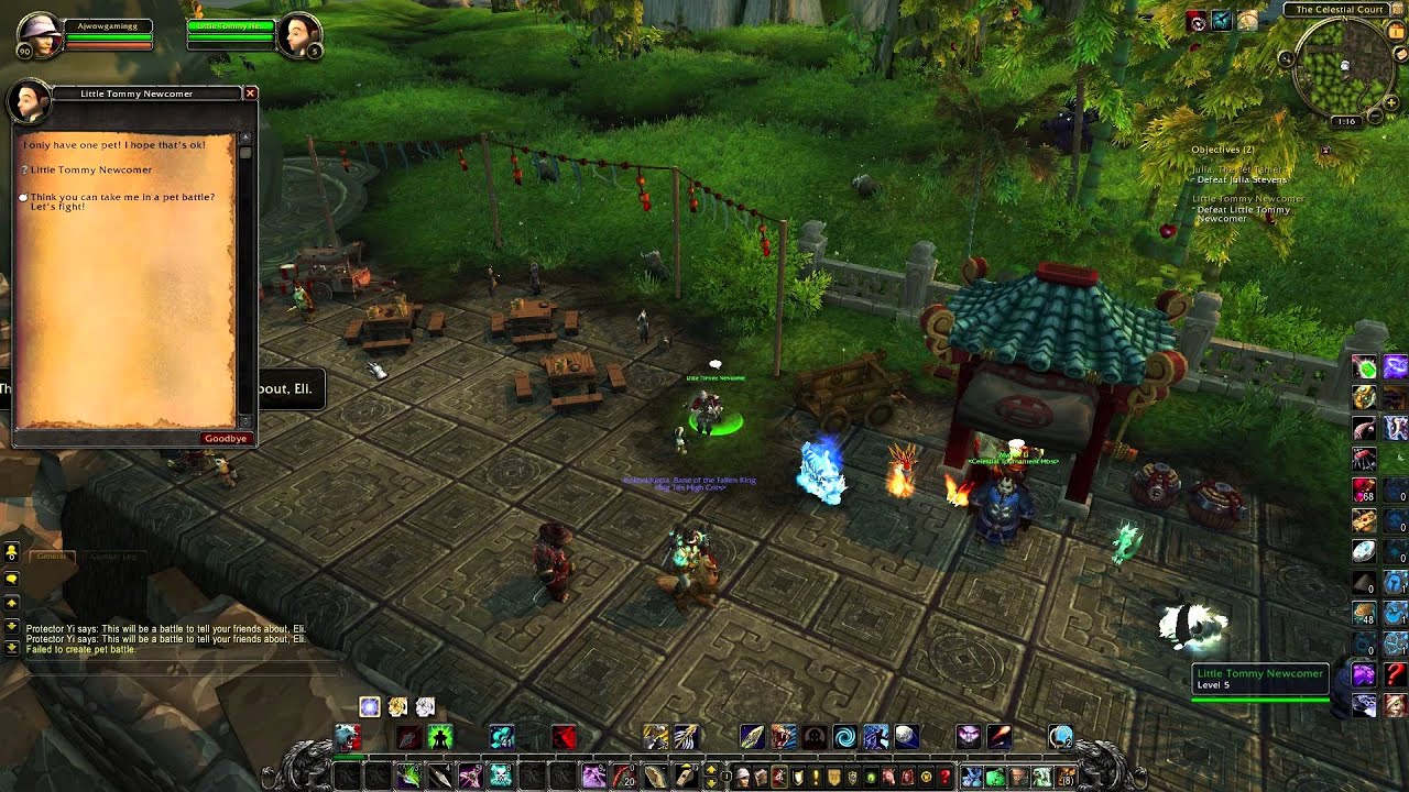 World of Warcraft Pet Battles: PTR 5.4 Celestial Tournament Store