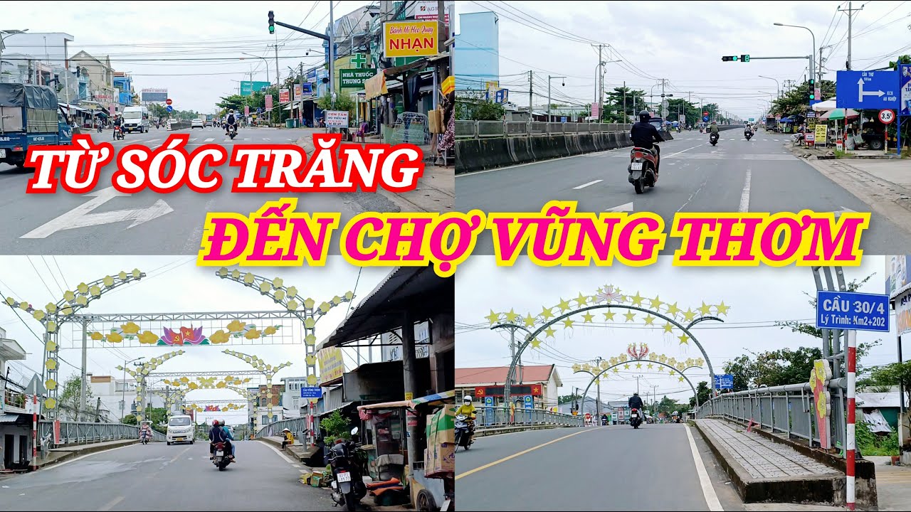 SÓC TRĂNG: Tuyến Đường Từ Tân Huê Viên Đến Chợ Vũng Thơm