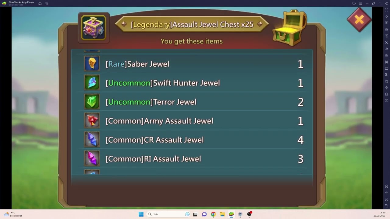 Lords Mobile - Chest opening 250 assault jewel chests and 2,8k brilliant astra chests