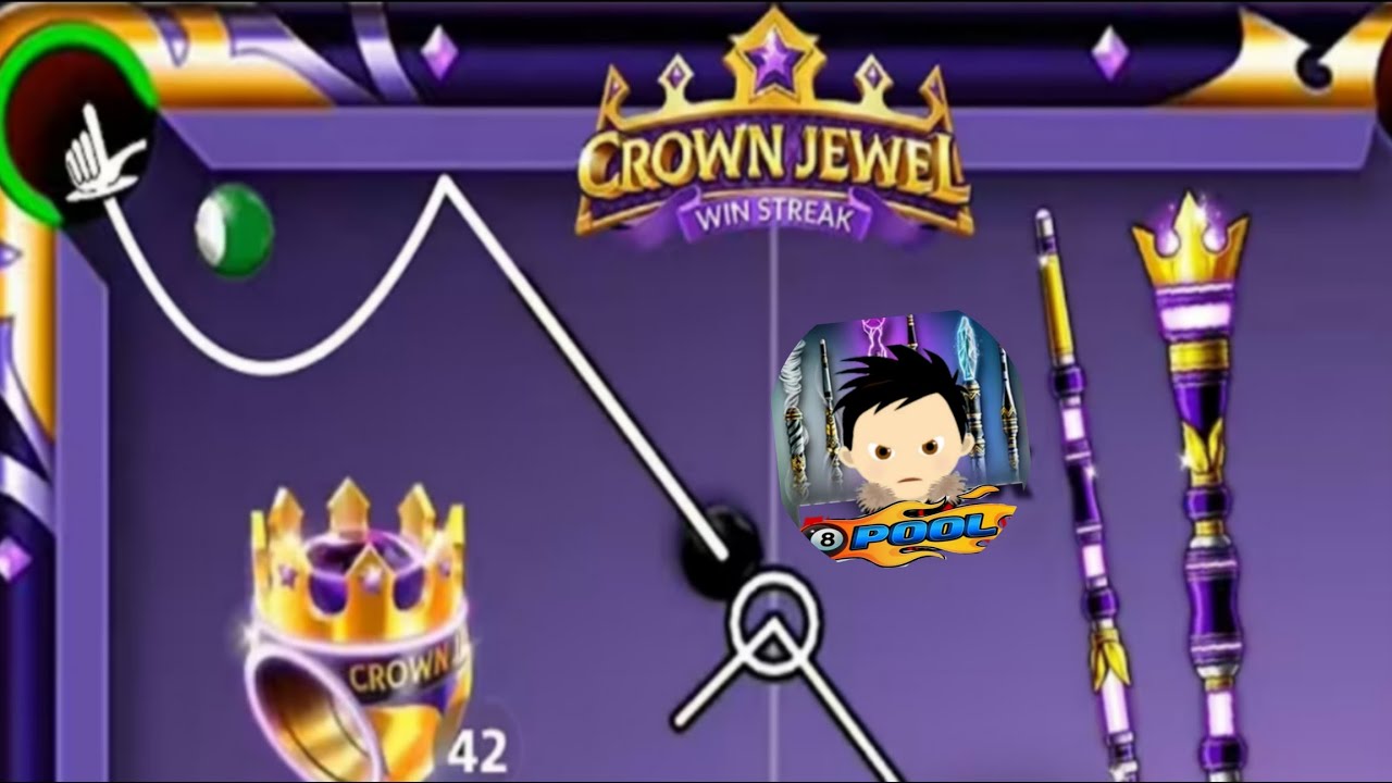 8ball pool #new new win streak Crown jewel cue max