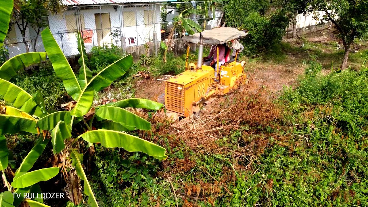 Wonderful Project LANDFILL CLEARING FOREST By Driver Skill D31P DOZER Pushing SOIL & Truckloads SOIL