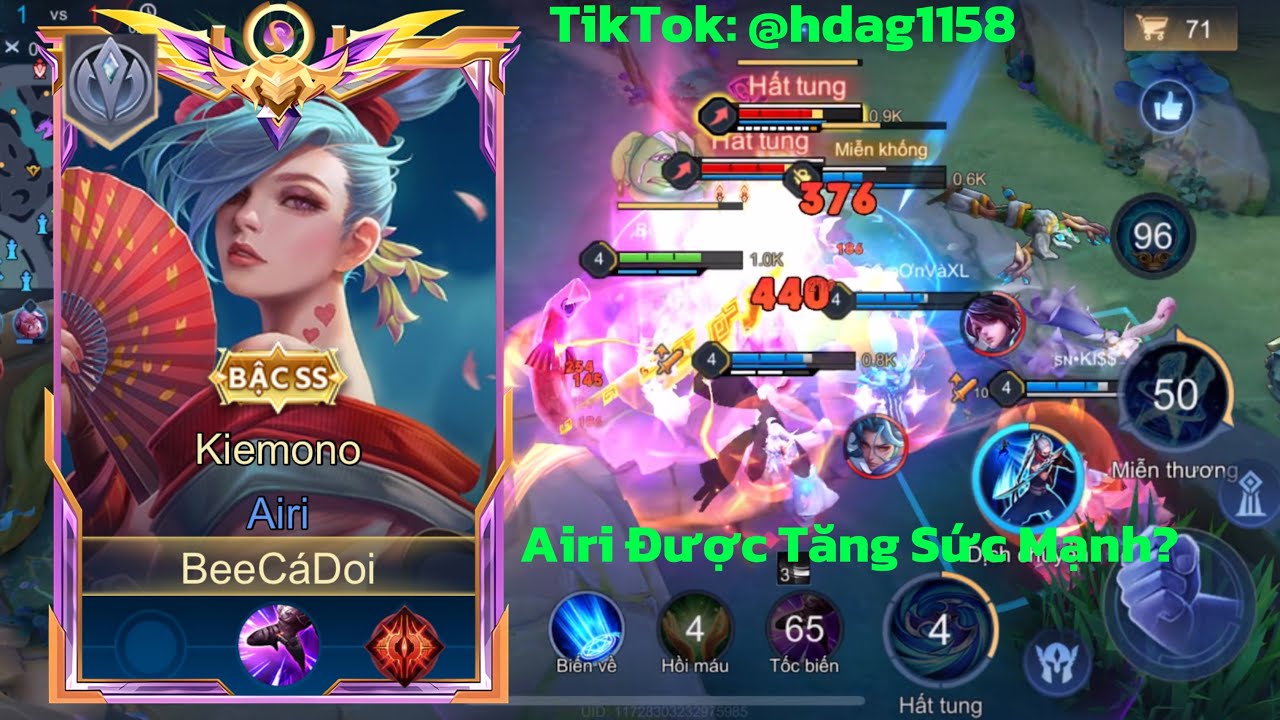 Airi Được Chỉnh Sửa (Tăng Sức Mạnh)? | Liên Quân Mobile | Arena of Valor