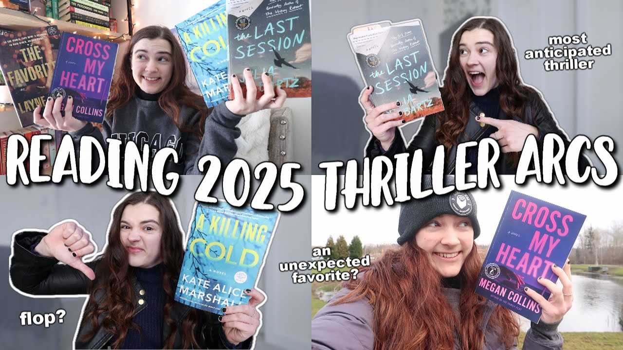 Reading 2025 Thriller ARC's 🤯 and my most anticipated romance book ⛸️ [reading vlog]