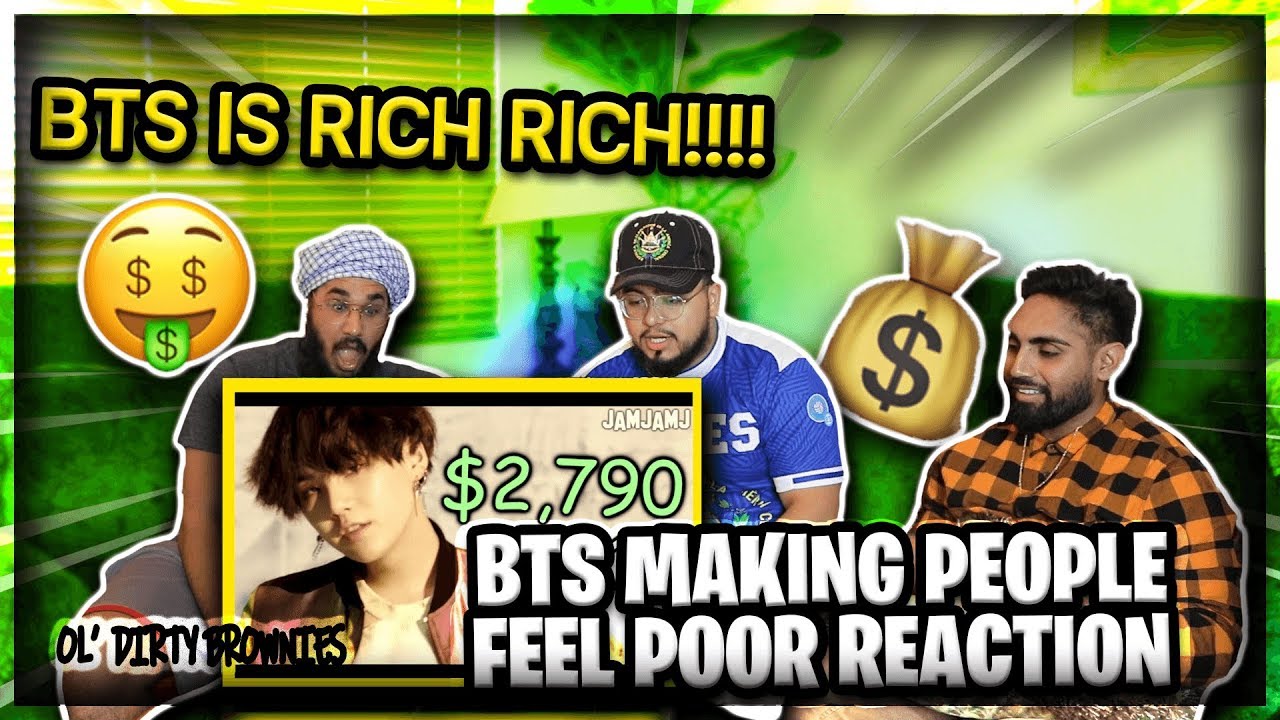 bts making people feel poor | how much money do they make?! | REACTION | Ol Dirty Brownies