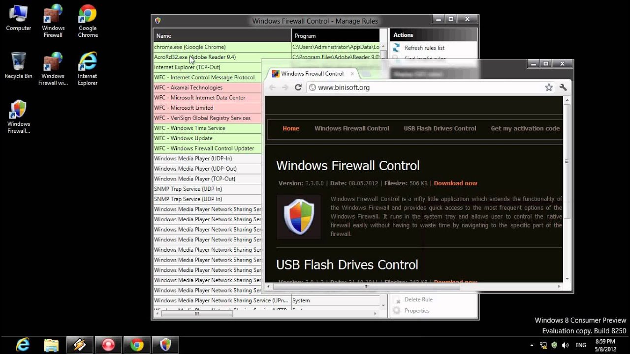 BiniSoft - Windows Firewall Control