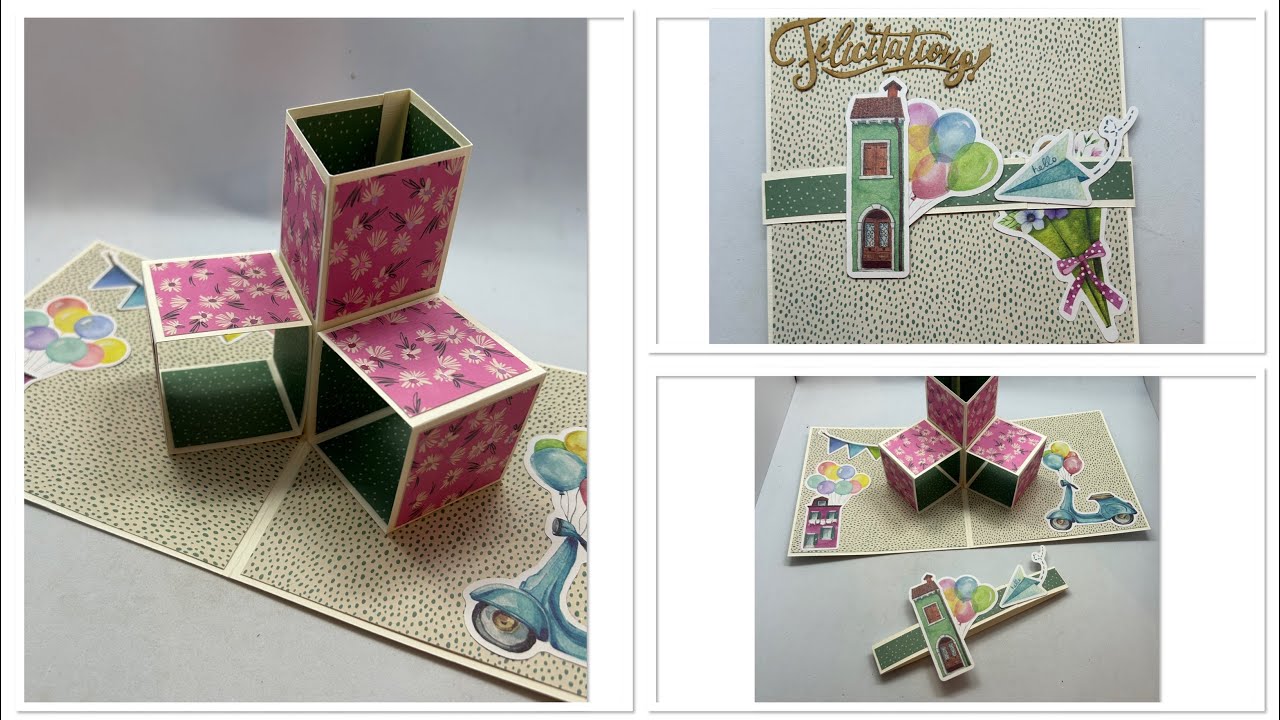 TUTO carte POP UP 100% action FACILE 