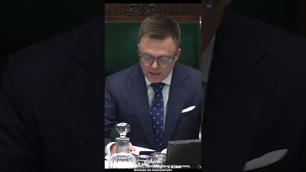 Hołownia wkracza do akcji i wyrzuca Brauna z posiedzeń
