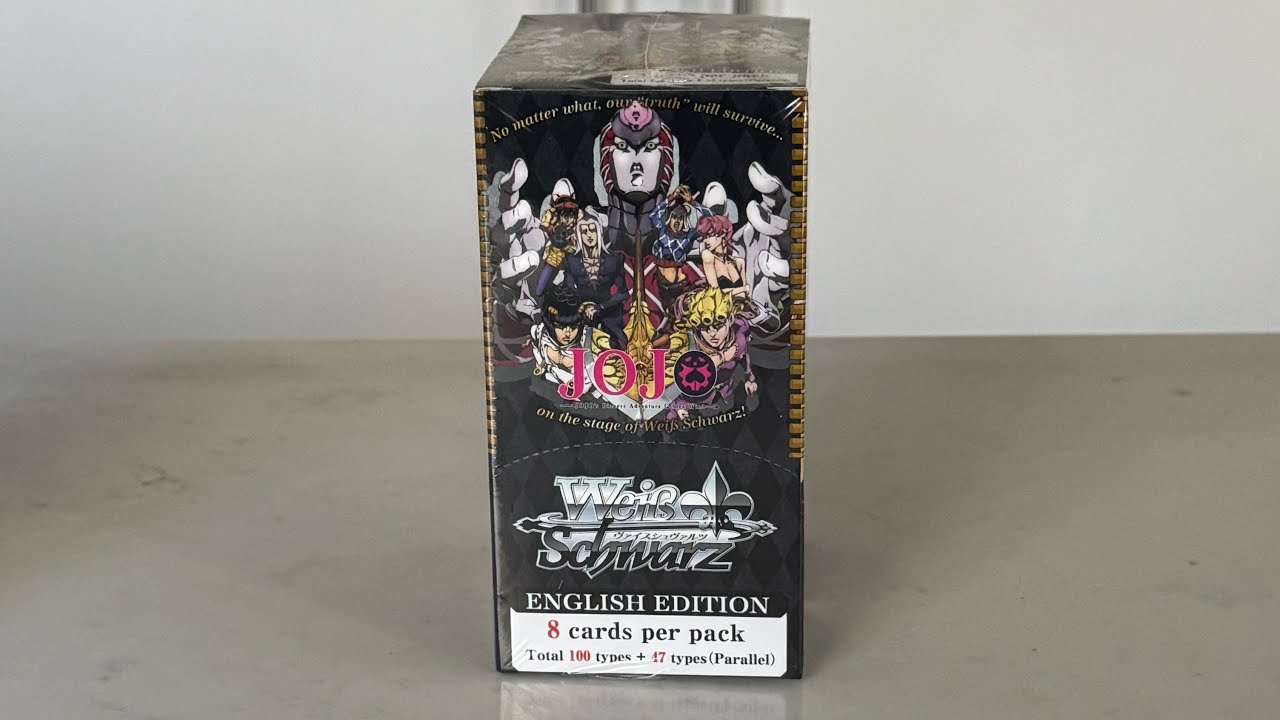 Jojo&rsquo;s Bizzare Adventure Golden Wind Booster Box Opening (Weiss Schwarz) A Silver Jojo Rare?!