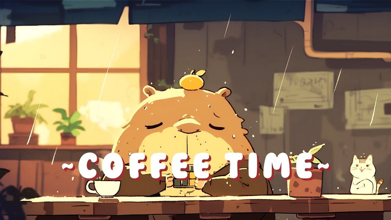 Capybara Lofi Zone - Peaceful Music for Your Soul ~ Relaxing Vibes ~ 🦫 🌙 📖