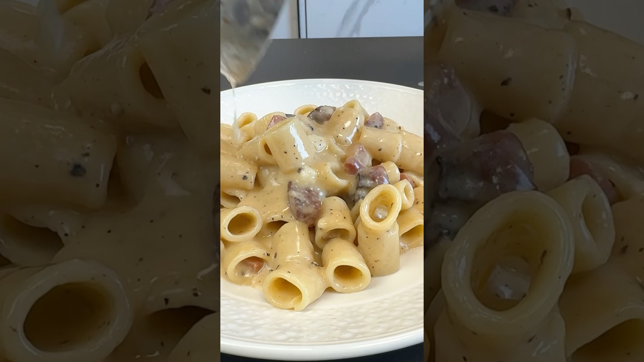 Pasta alla gricia calabrese con Guanciale piccante🤤🐷Provatela! #pasta #gricia #ricette #food