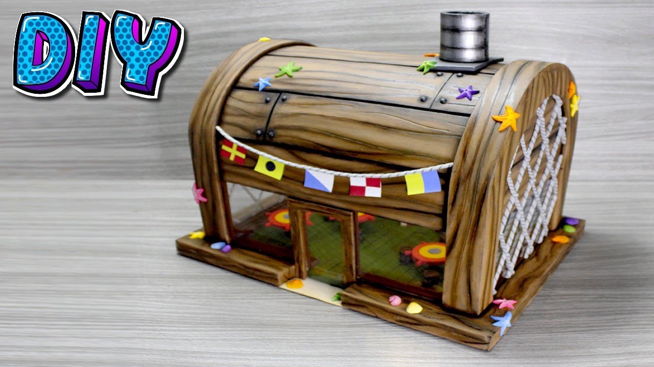 Diorama Siri Cascudo - Bob Esponja DIY.