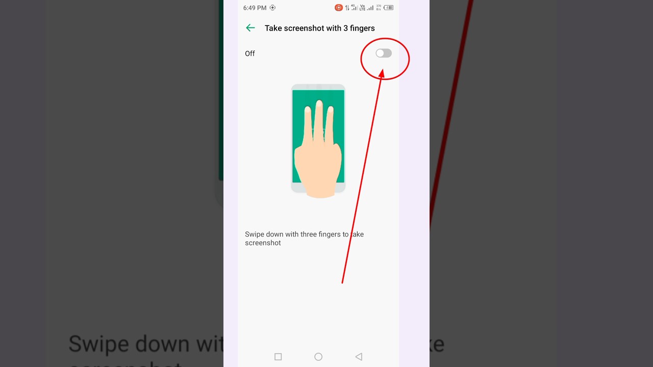 Enable screenshot with 3 fingers on Infinix #shorts