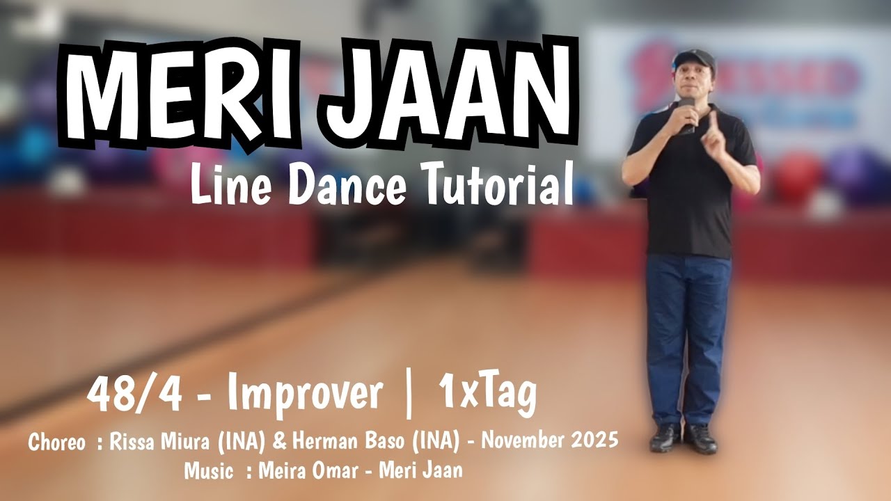 Meri Jaan Line Dance tutorial (Counts) | Improver | @Hermanbasoofficial 