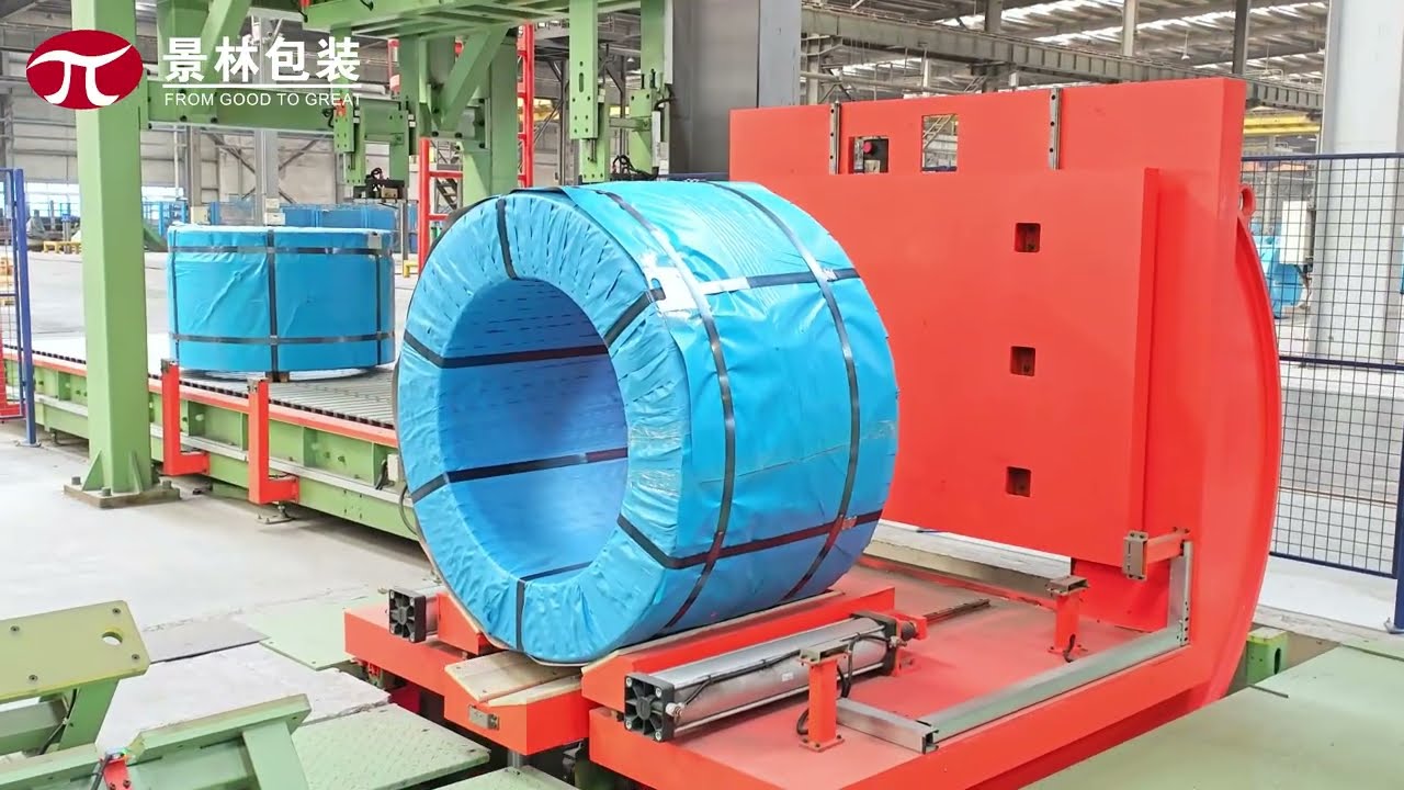 PC strand coil packing line