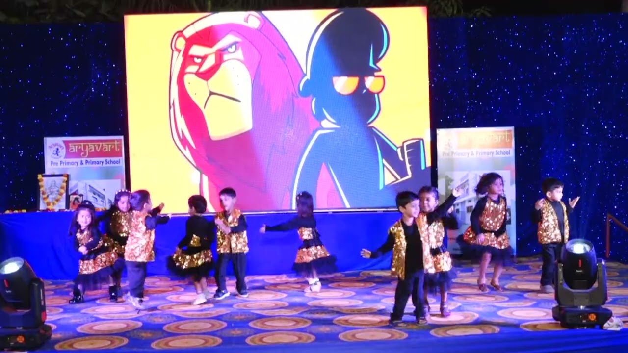 Aryavart annual function Dhadkan 2025 showcases our beat of fun and energy by Nursery class kids