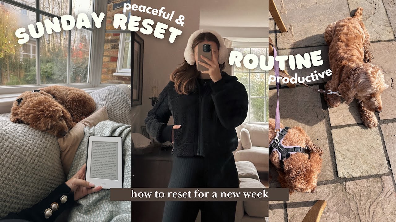 sunday reset routine 🍂 how to recharge for a new week ✨