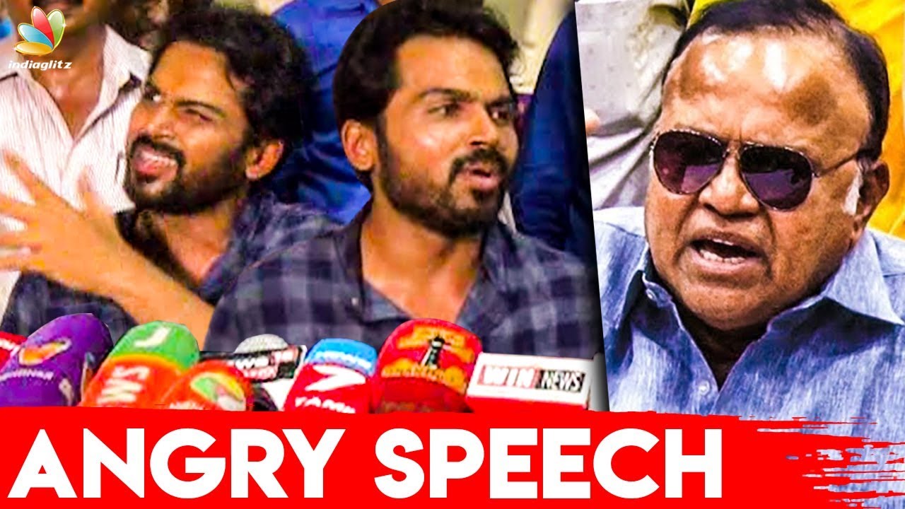 ராதாரவி பேசுனா நாங்க ஜெயிச்சுடுவோம் : Karthi Speech about Nadigar Sangam Elections 2019 | Vishal