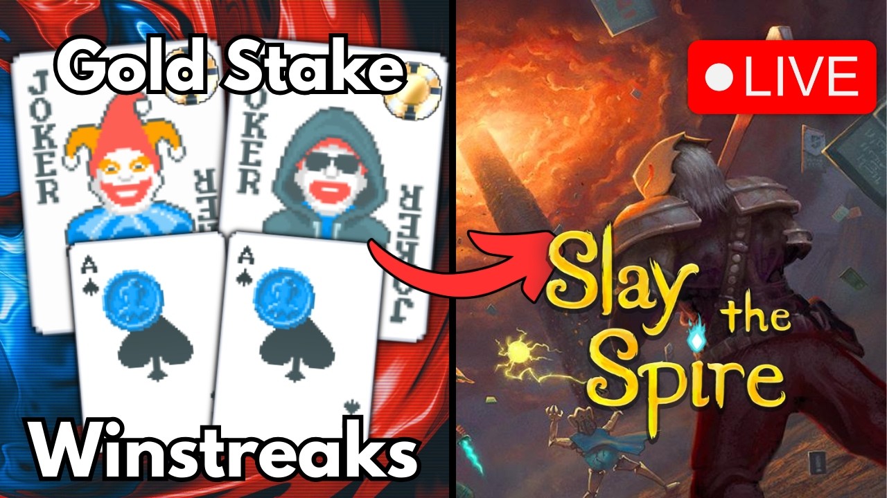 🔴 LIVE Gaming 🔴 Daily Games | Gold Stake Balatro | Slay the Spire 🔴 JOIN THE DISCORD (in desc.) 🔴