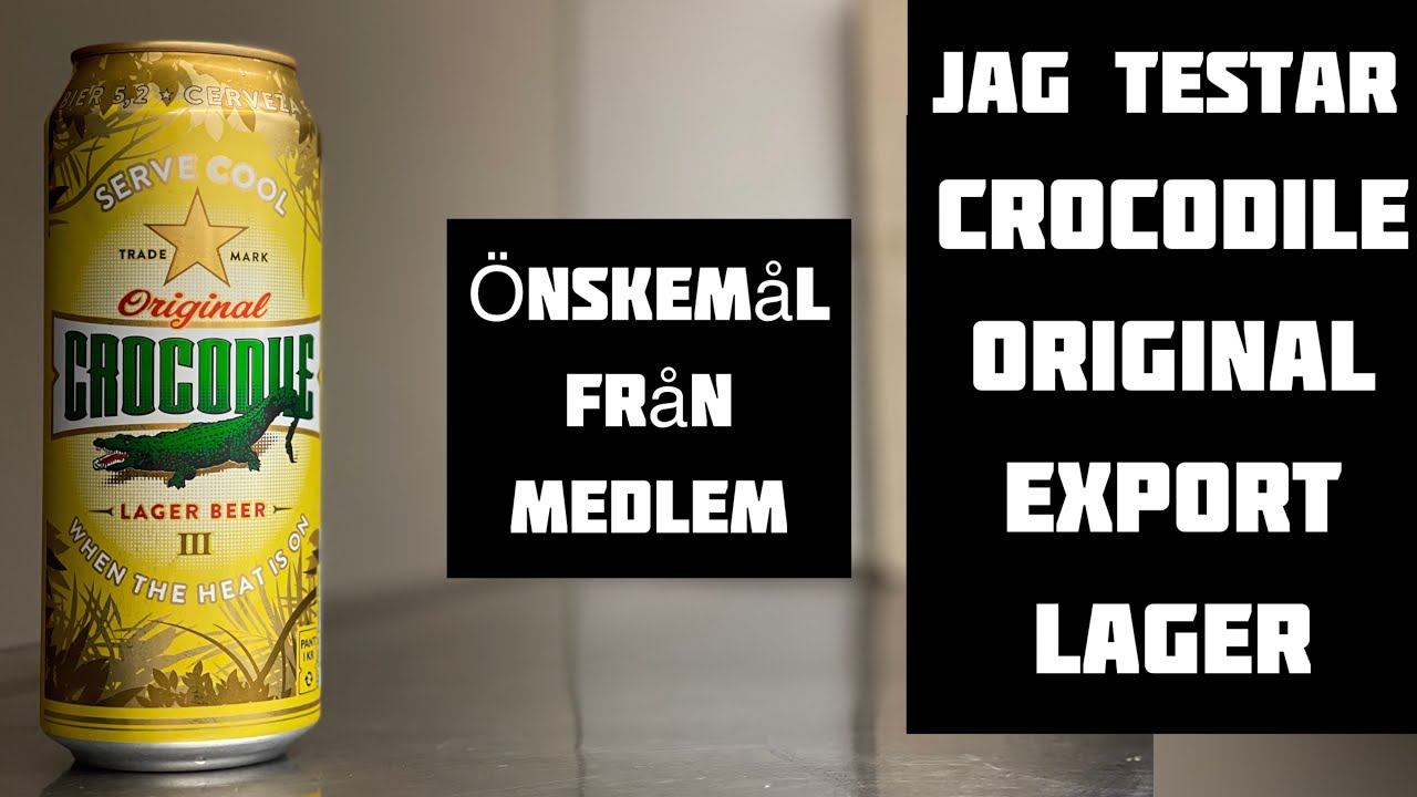 VM Guld Lager år 1990 Original Crocodile Beer