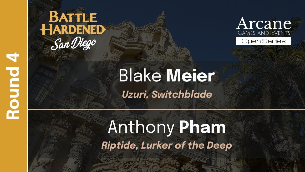Battle Hardened San Diego : Round 4 Uzuri vs Riptide [CC] | Flesh and Blood
