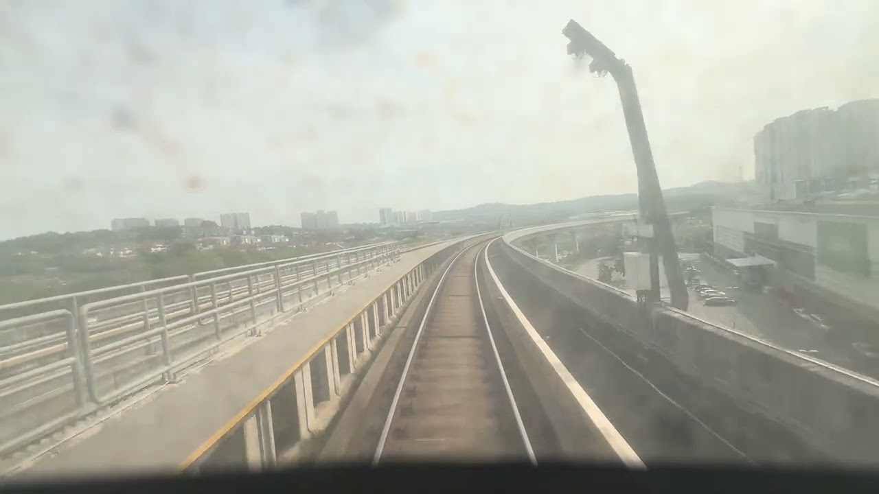 (90 KM/H!!!!) MRT Putrajaya Line Hyundai Rotem EMU from UPM to 16 Sierra