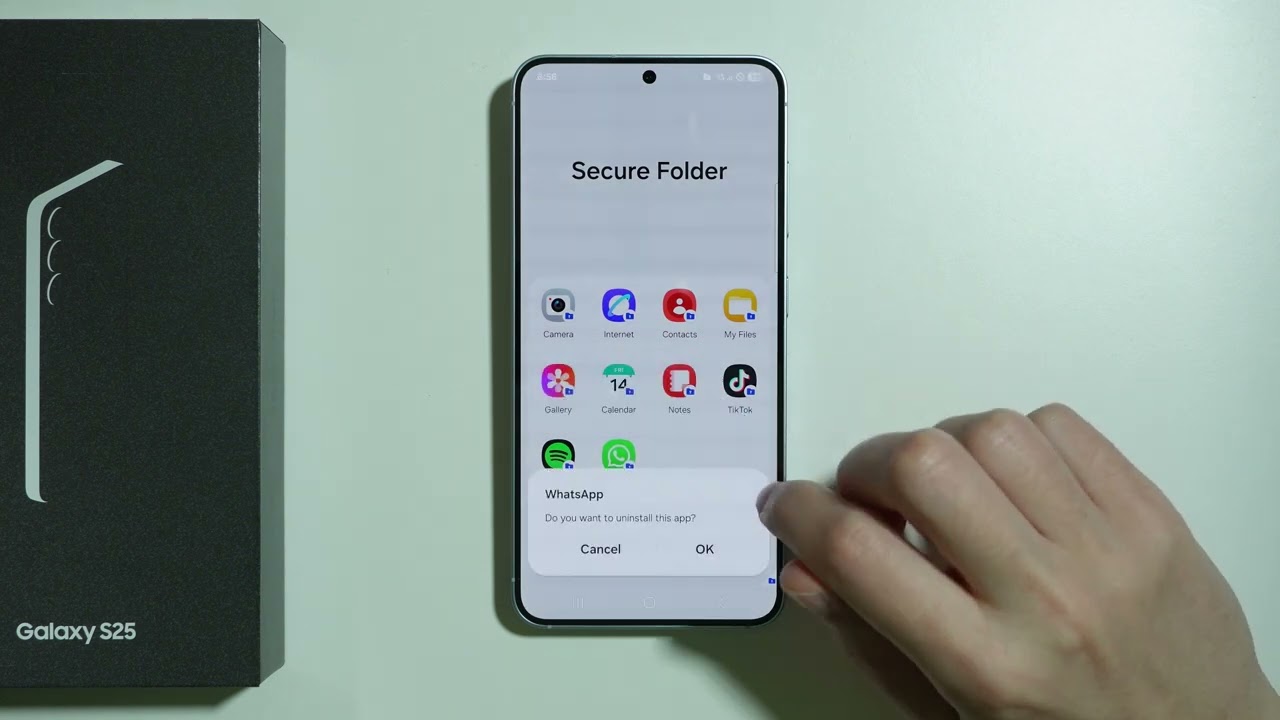 Samsung Galaxy S25: как удалить приложения из защищенной папки