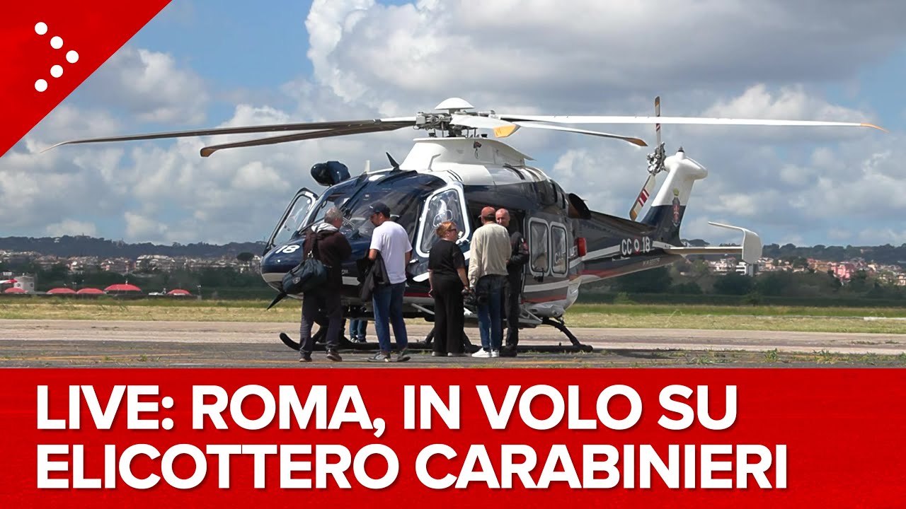 LIVE Roma, sicurezza ai massimi livelli. In volo sulle zone sensibili con elicottero dei Carabinieri