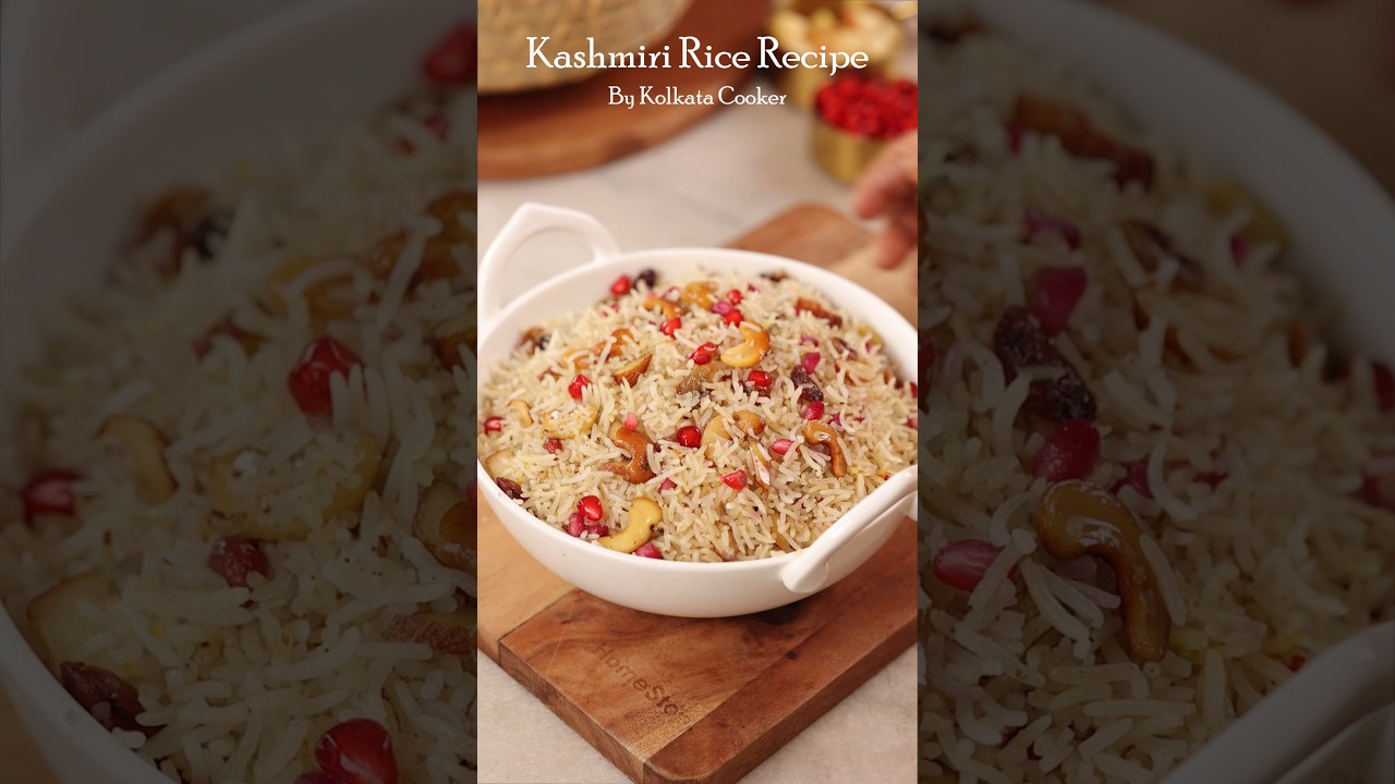 Kashmiri Rice Recipe #kashmiripulao #pulao #polao #rice #ricerecipe #shorts #viralvideo#recipe#food