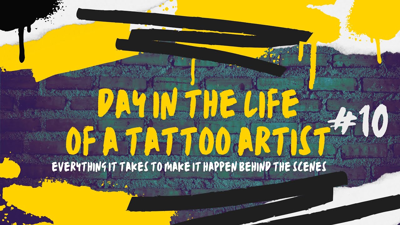 Tattoo Artist Day In The Life - Vlog # 10- #tattoo #tattoos #tattooartist #dailyvlog #tattooed