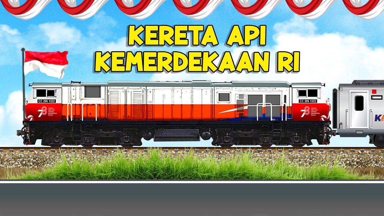 Kereta Api Spesial Kemerdekaan | Animasi Kereta Api Indonesia
