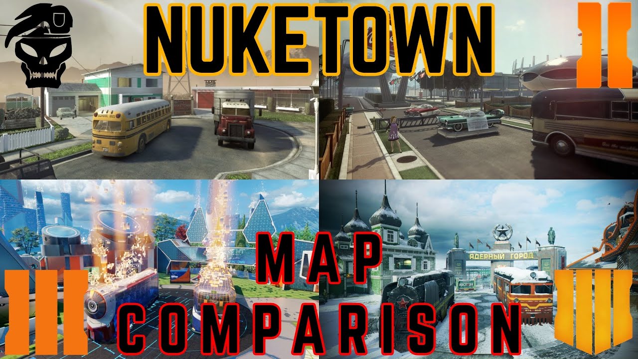 Nuketown map comparison // Call of Duty