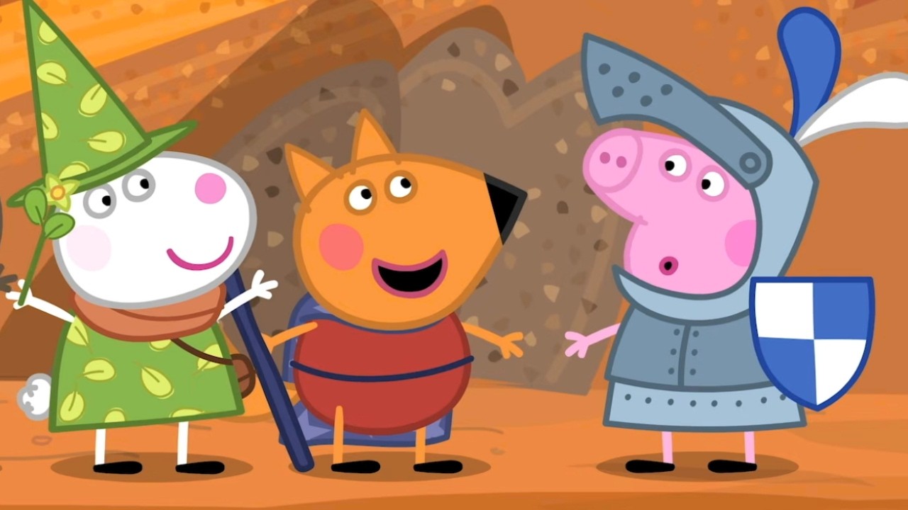 Peppa Fights the Dragon! 🐲 Peppa Pig Tales - Magic Story 🏰 Cartoon Box - Learning Videos for Kids