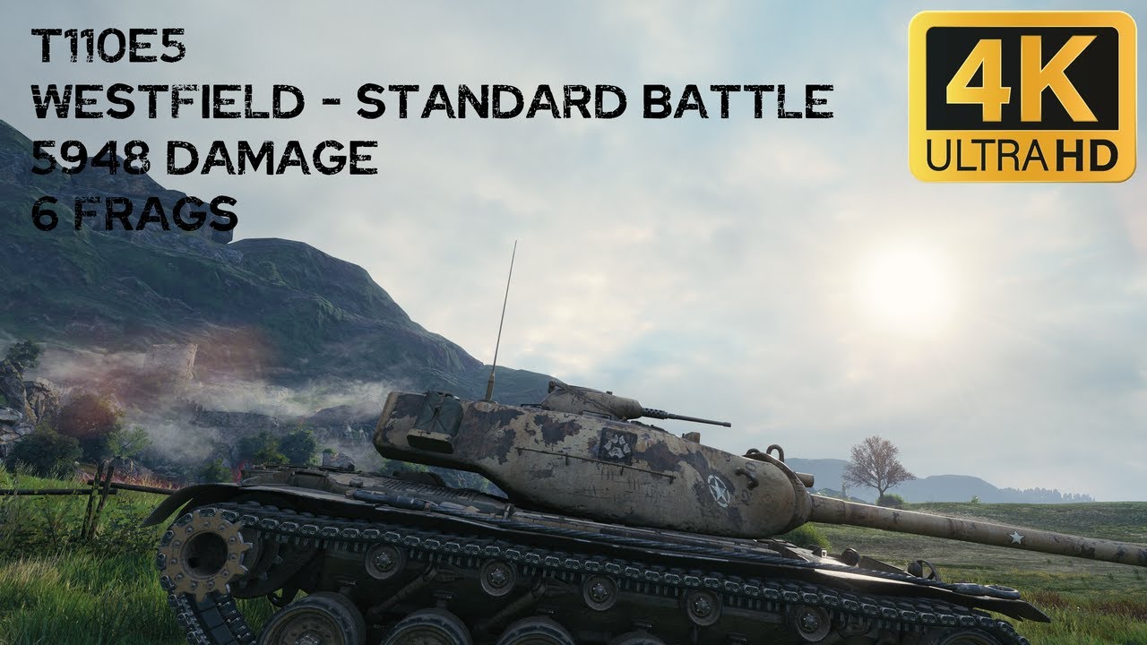 T110E5 5,9k damage 6 frags on Westfield - World of Tanks