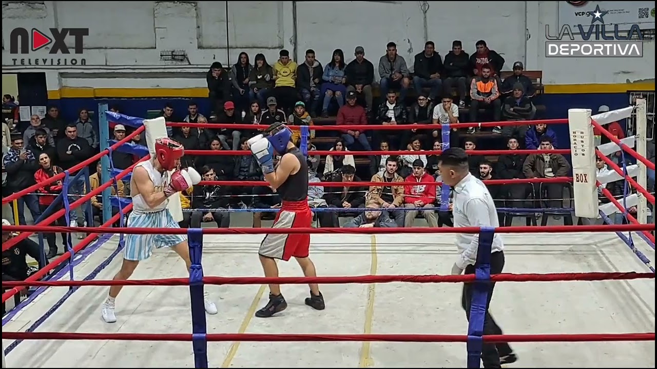 MATIAS ALTAMIRANO A JOAQUIN LEMOS. BOXEO AMATEUR CLUB SARMIENTO VILLA CARLOS PAZ 2023.
