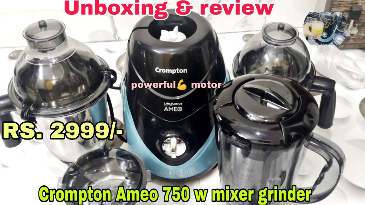 Crompton Ameo 750 w Mixer Grinder | Crompton mixer 4 Jars | Crompton mixer grinder buy flipkart!