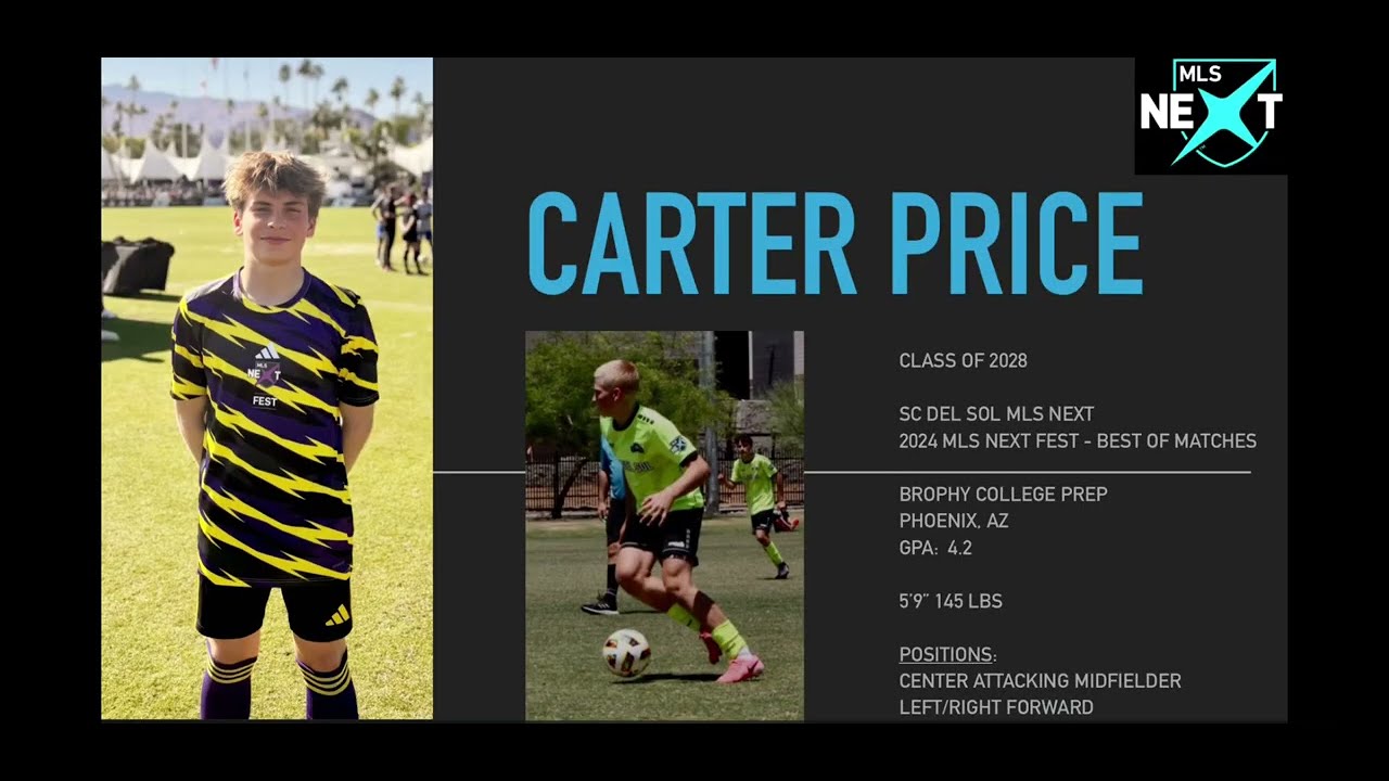 Carter Price MLS Next Soccer Highlights 2024-2025