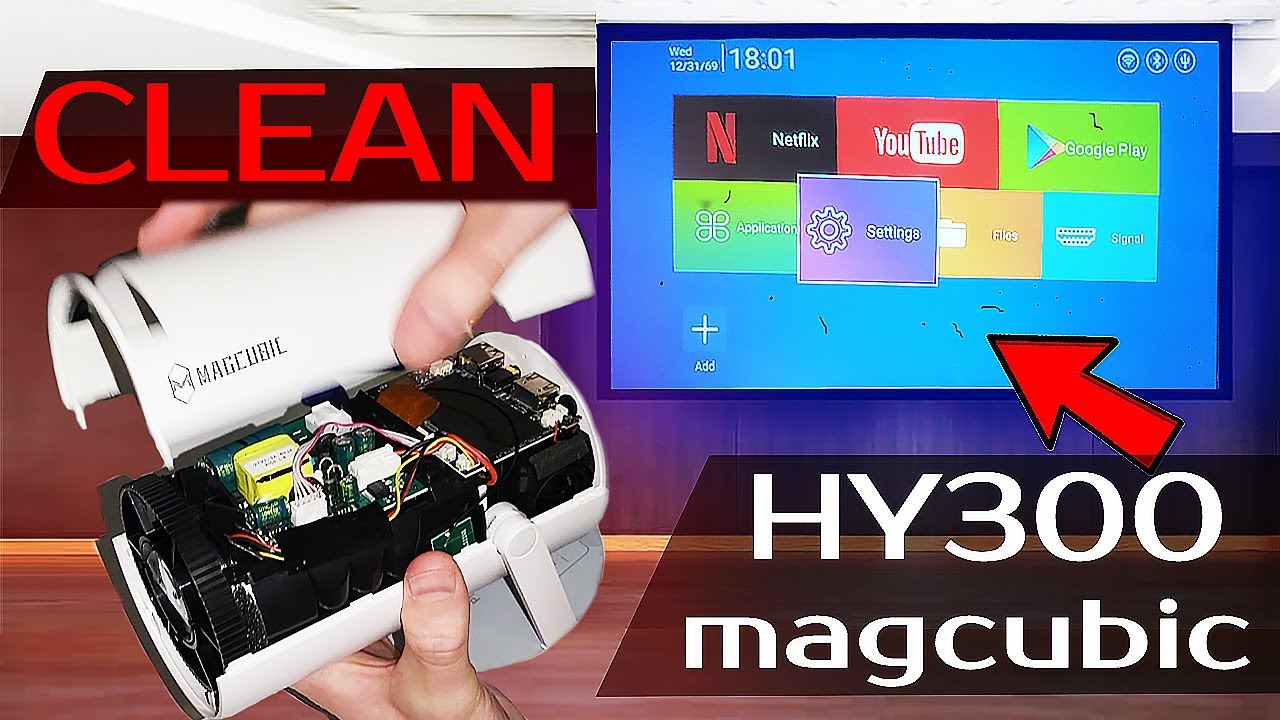 How to clean the Magcubic HY300 Projector