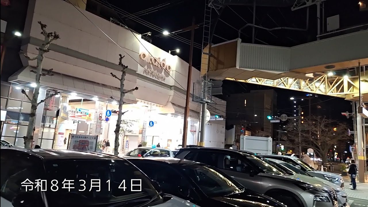 吟ぶら(句意付き)　春の夜の銀天街近辺