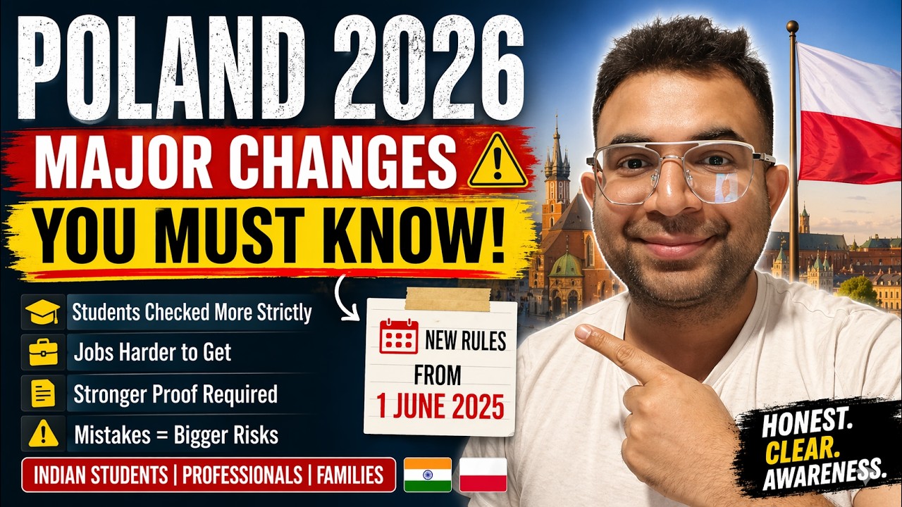 Poland Immigration Changes 2026 🇵🇱 | New Rules for Students & Migrants (Indians Must Know)