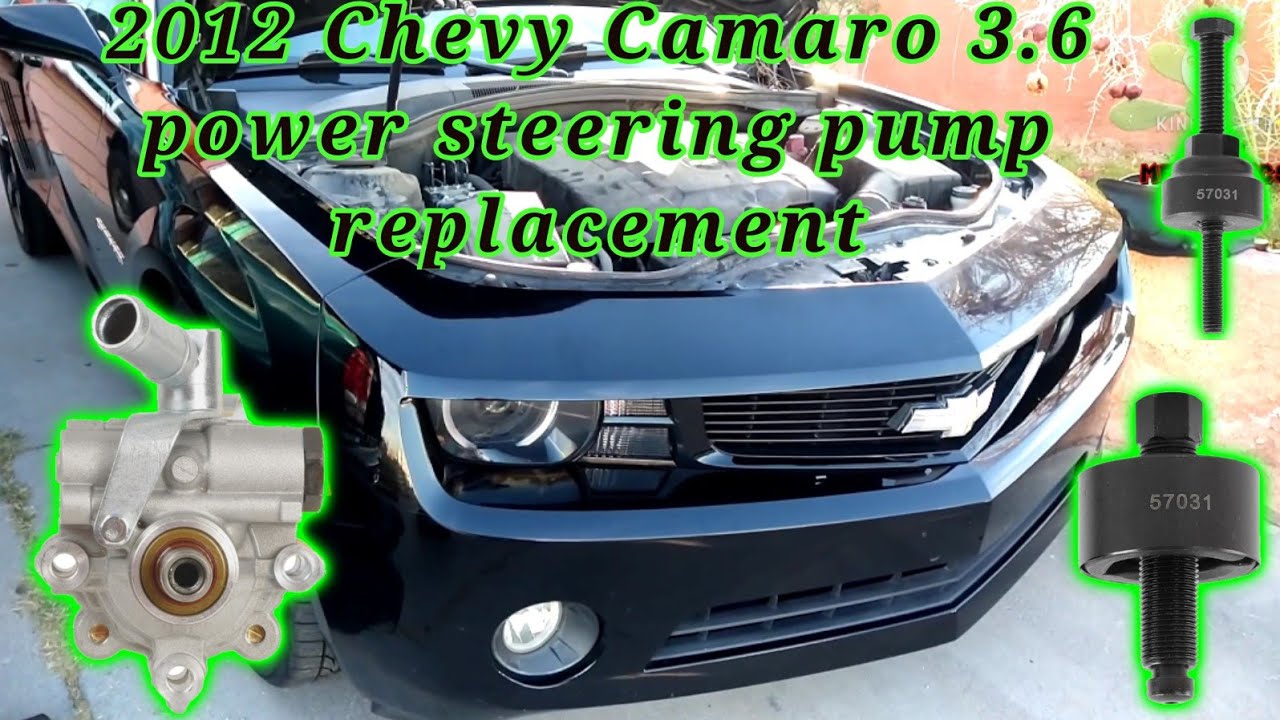 2012 Chevrolet Camaro 3.6 Cómo cambiar la bomba de Dirección hidráulica(powersteer pump replacement)