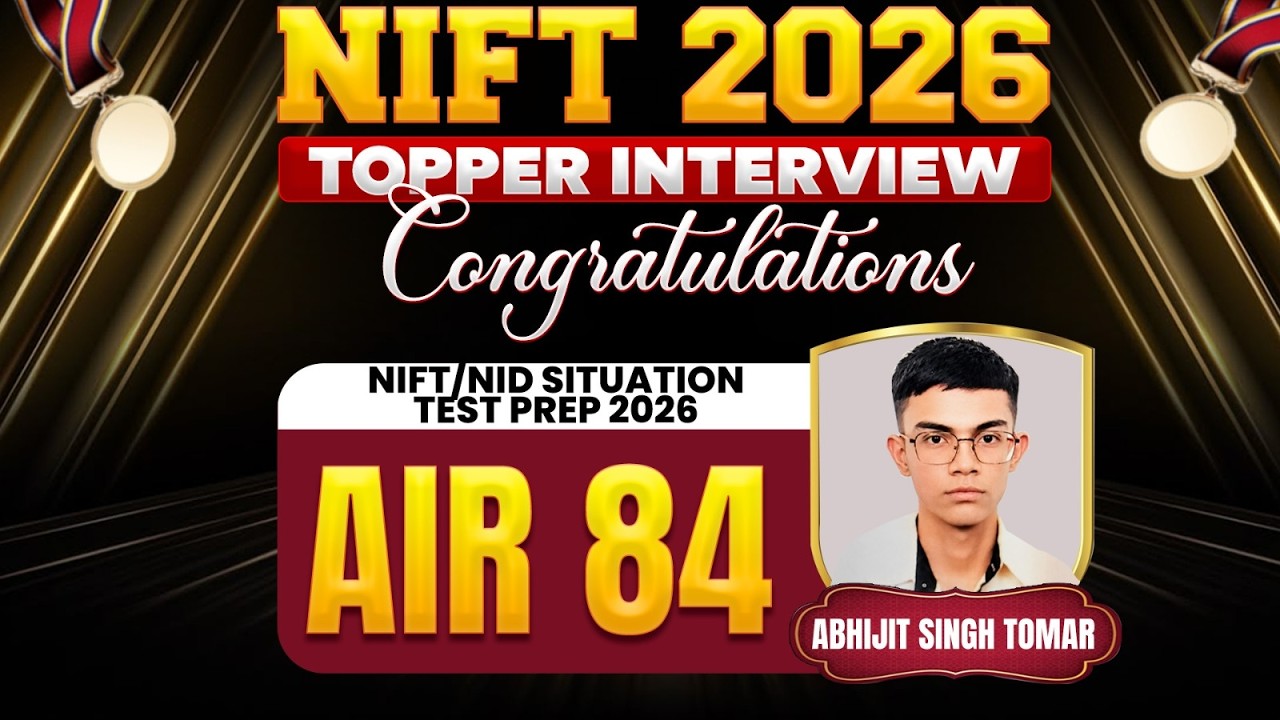 NIFT Final Result 2026 | Topper's Interview | AIR 84 | NIFT Topper 2026