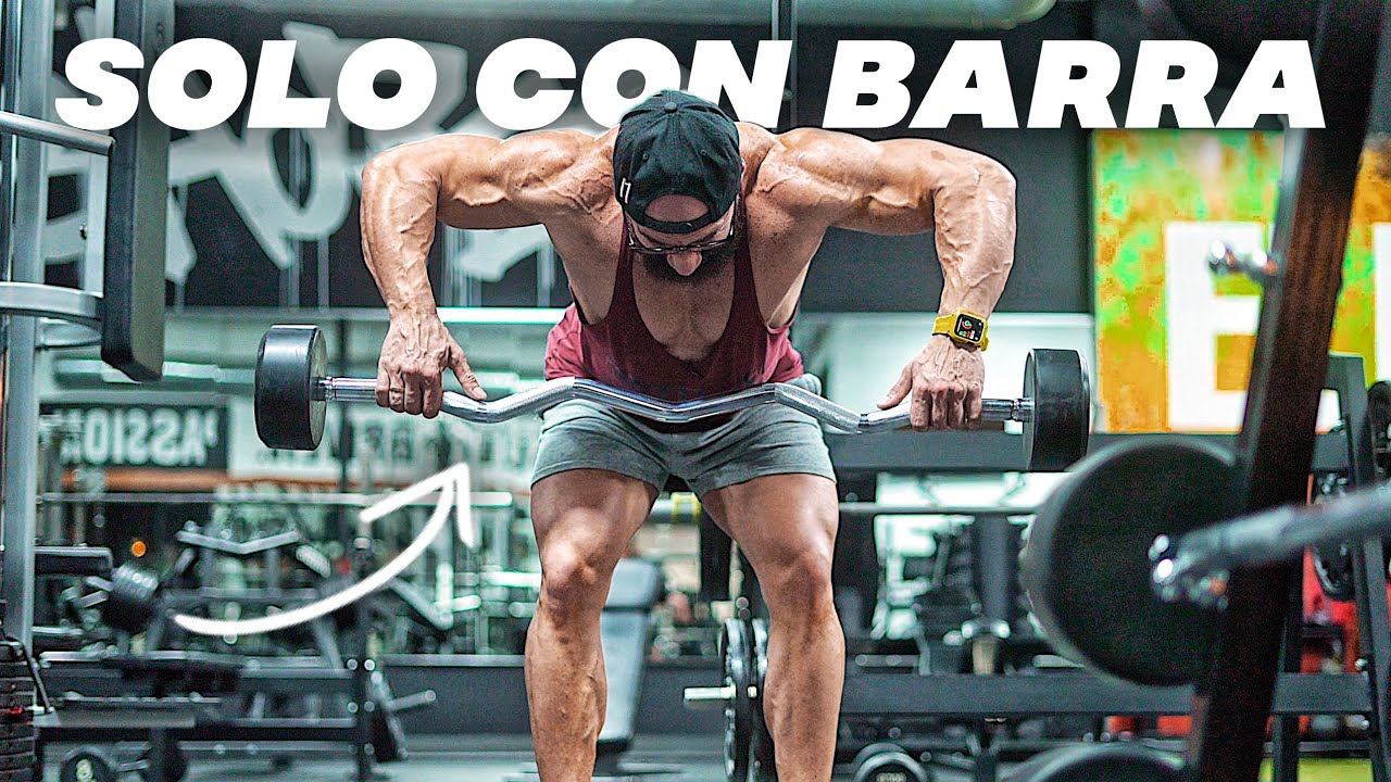 RUTINA DE HOMBROS SOLO CON BARRA - gym topz