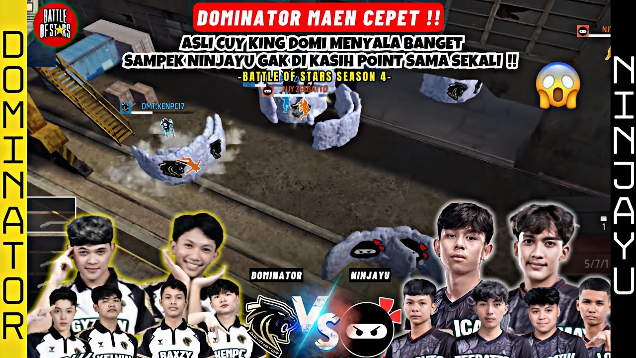 FULL MATCH‼️NINJAYU VS DOMINATOR BATTLE OF STARS SEASON 4 - DAY 5